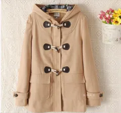 Japanese Girls School Student Uniform JK Horn Buckle Coat Trench Cute Winter Long Sleeves Outwear 5 Colours - No Add Cotton Paragraph - View 1