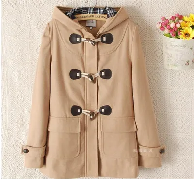 Japanese Girls School Student Uniform JK Horn Buckle Coat Trench Cute Winter Long Sleeves Outwear 5 Colors No Add Cotton Paragraph - Shop at LoveMi