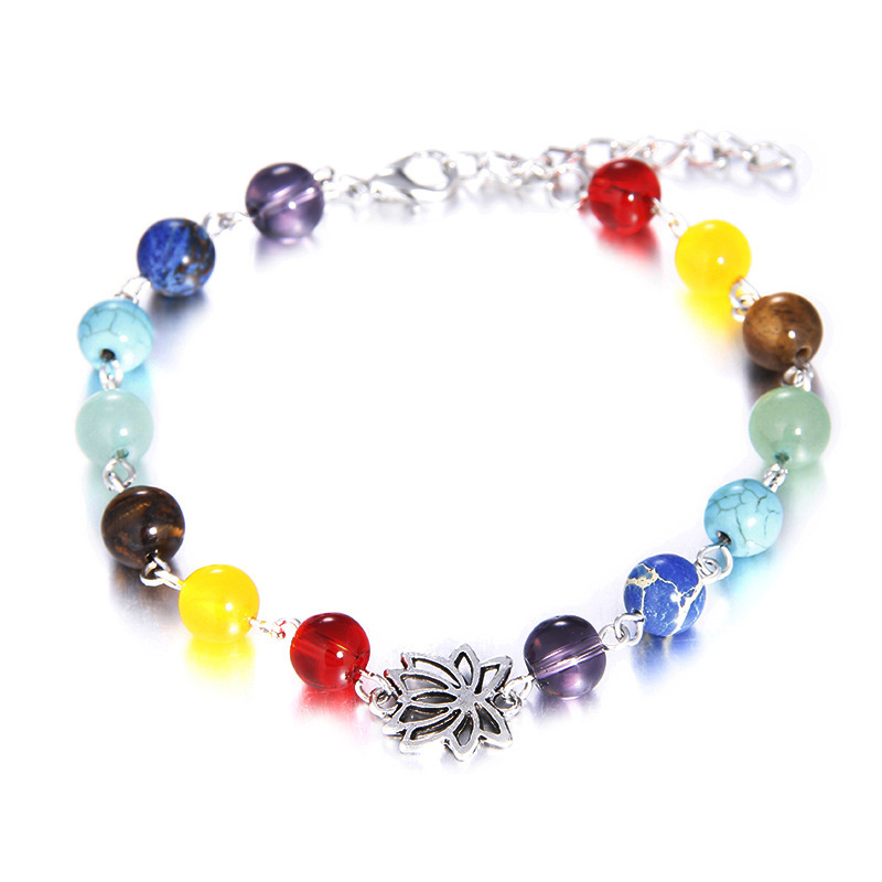 Fashion Universe Galaxy the Eight Planets Solar System Guardian Star Natural Stone Beads Bracelet Bangle