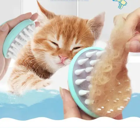 Massage Bath Brush Comfortable Pet Grooming Dog PuppyWashing Cleaning