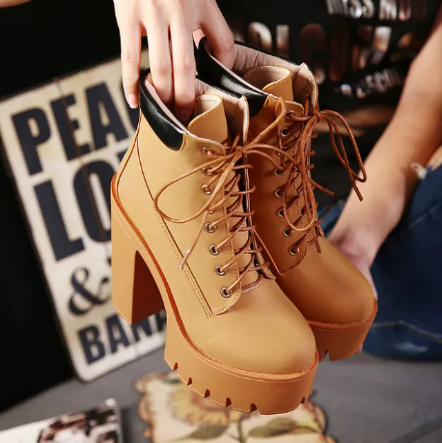 Women Ankle Boots Camel - Shop at LoveMi