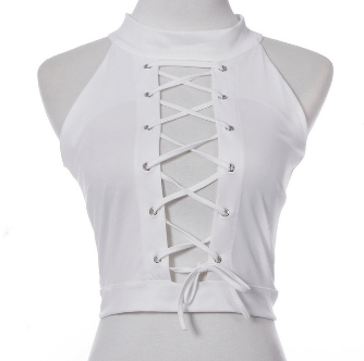 Overlord Lace Up Choker Top