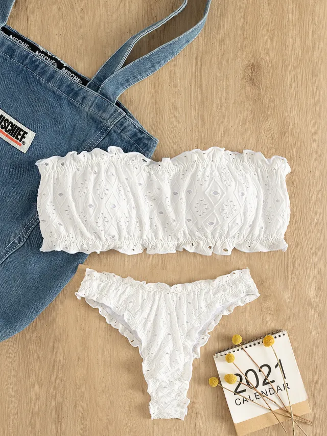European And American Bikini New Sexy Split Swimsuit White - Shop at LoveMi