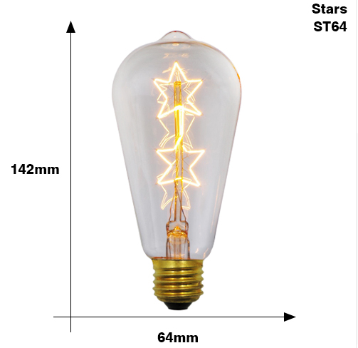 Edison Bulb E27 220V 40W ST64 A19 T45 G80 G95 G125 Incandescent filament bulb lighting Retro Edison Light Bulb - Image 9