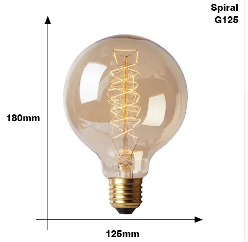 Edison Bulb E27 220V 40W ST64 A19