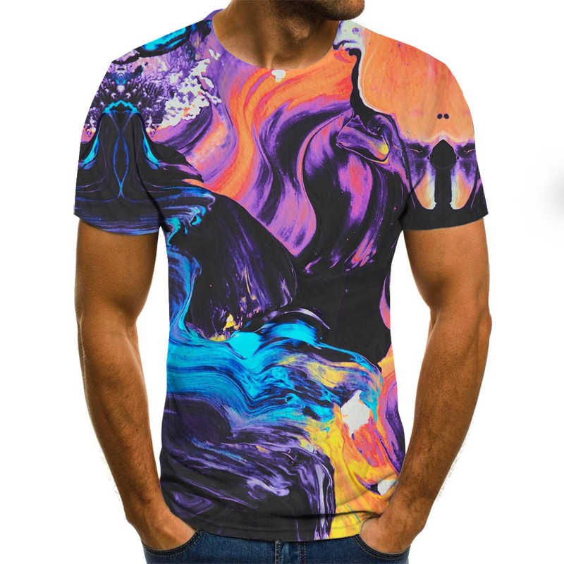 Title 7, Digital Printing Fashion Casual Short-sleeved R...