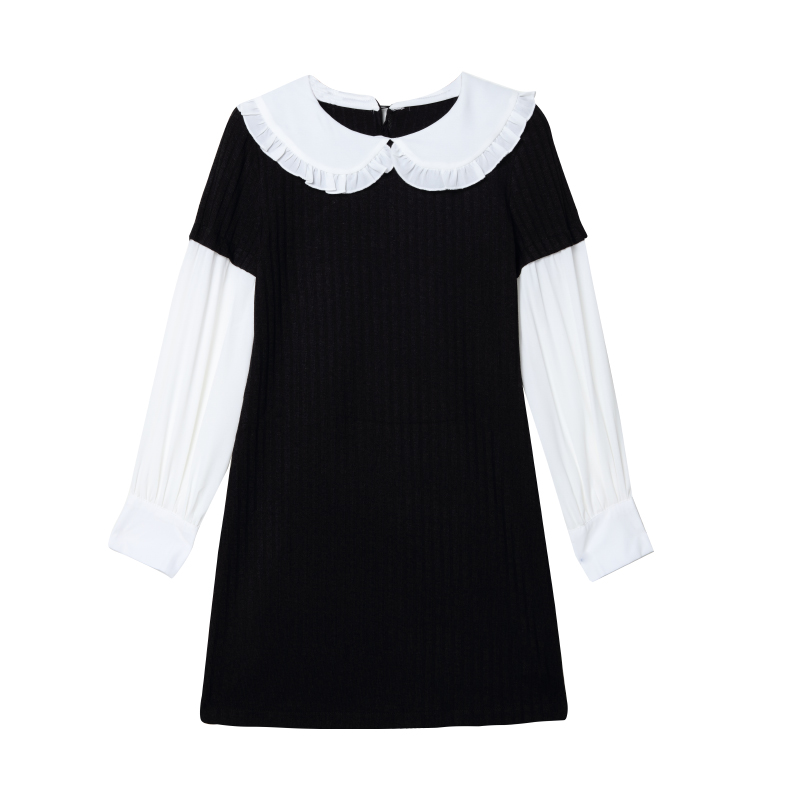 Doll Collar Knitted Dress, picture 4 of 5
