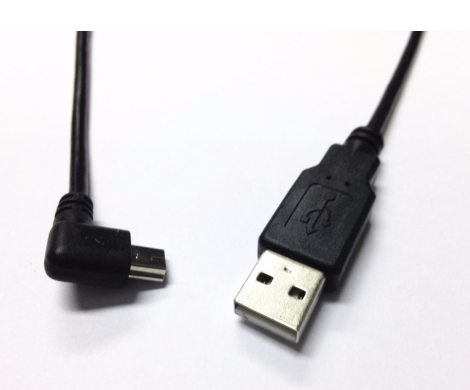 USB Mini 5Pin 5P Right angle Male to USB 2.0 A Male Plug Cable 0.2m Power Charger Cable for Chromecast 3