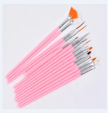 Nail Art Brushes Pink - Shop at LoveMi