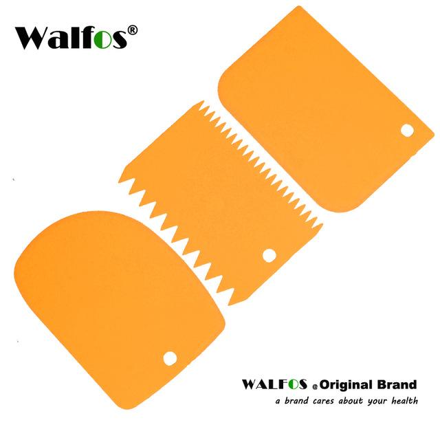 3Pcs Set Plastic Dough Icing Fondant Scraper Cake