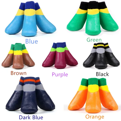 DogSocks Booties Shoes Big Dogs Waterproof Nonslip Rubber Sole