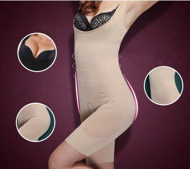 Women Body Shaper Slimming Underwear Vest Bodysuits Shapewear Tummy Control Underbust Skin - Shop at LoveMi