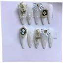 Extended Gold Rose Bow