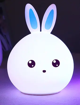 Cute Night Light Animal Rabbit lamps Touch