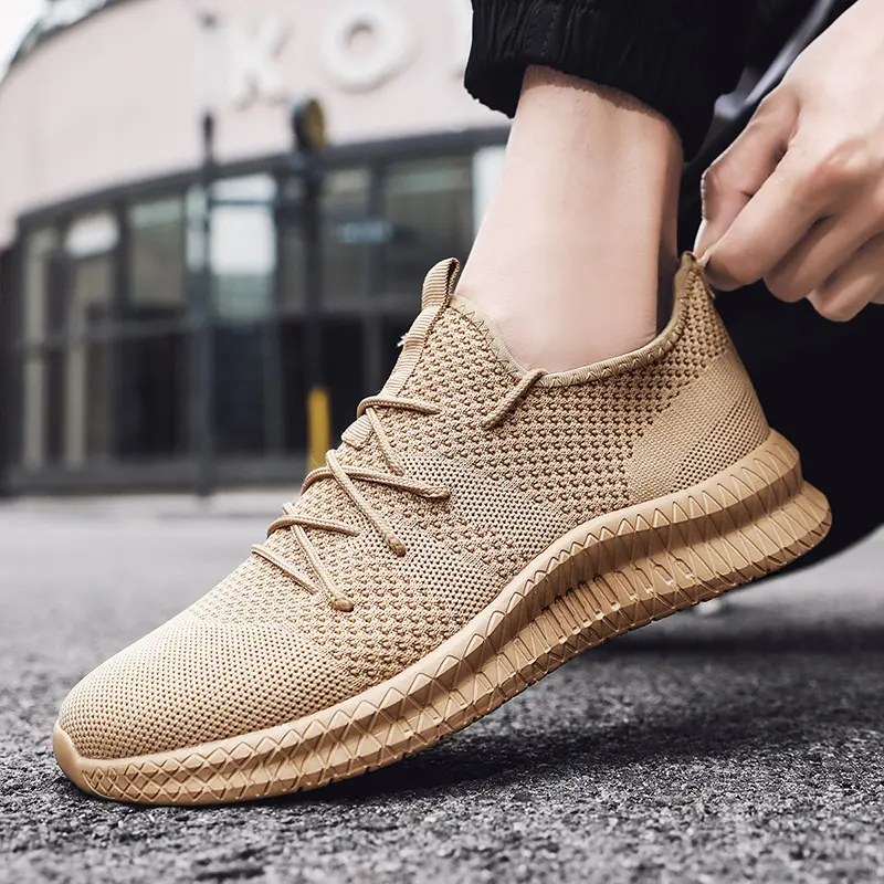 Mens Non Slip Walking Sneakers Lightweight Breathable on Running