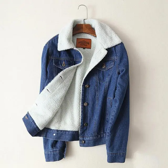 Lambswool Denim Coat - Shop at LoveMi