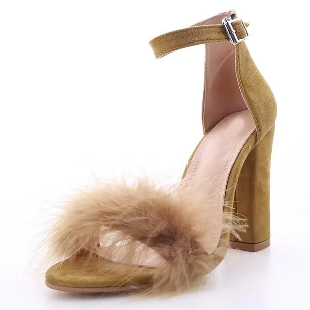 Fur SuedeToe Pumps Brown - Shop at LoveMi