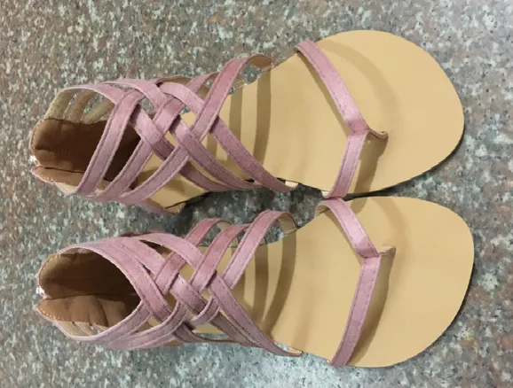 Criss Cross Sandals - Pink