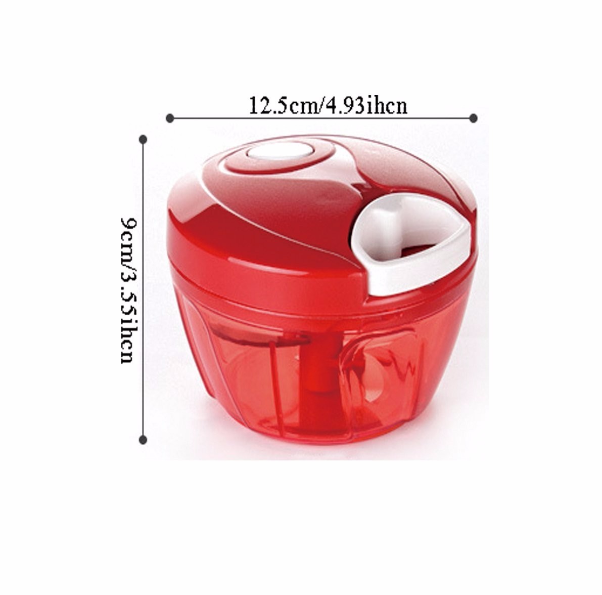 Tenta Kitchen 485ml Manual Food Chopper/Meat Grinder/Vegetable Slicer/Shredder/Grinder