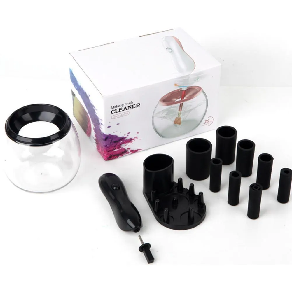 Makeup Brush Cleaner Cleans and Drier Deep Clean Machine 360 Degree Rotation Ensures Thorough Cleaning In Seconds - Black