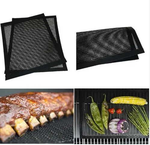 BBQ Non-stick Teflon Mesh Grill Heat Resistance Improve Thermal