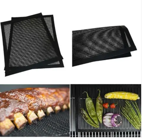 BBQ Non-stick Teflon Mesh Grill Heat Resistance Improve Thermal