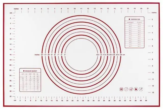 40x60cm Large Size Of Silicone Baking Mat Red - Shop at LoveMi