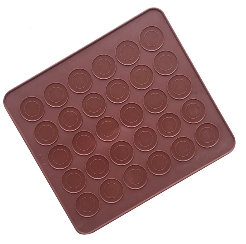 30 Holes Macarons Mat Round Shape
