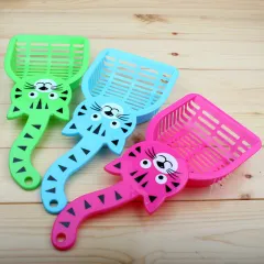 Lovely Plastic Litter Scoop Pet Cat Sand Waste Scooper Shovel Cleaning Tool - Random Color - View 1