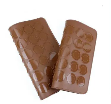 1 Pc 30 Holes Macarons Mat Round Shape