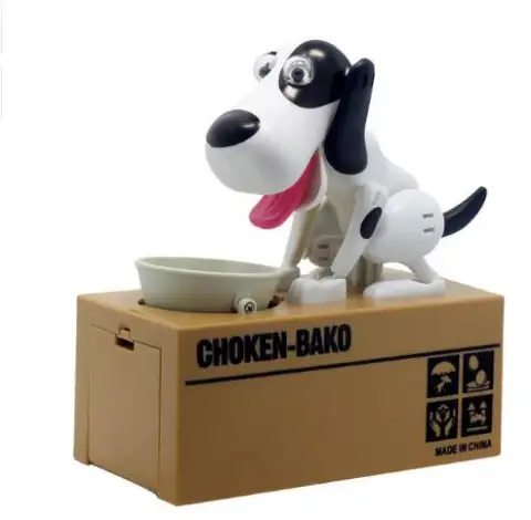 Piggy Bank Robotic Dog Canine Money Box Doggy Coin