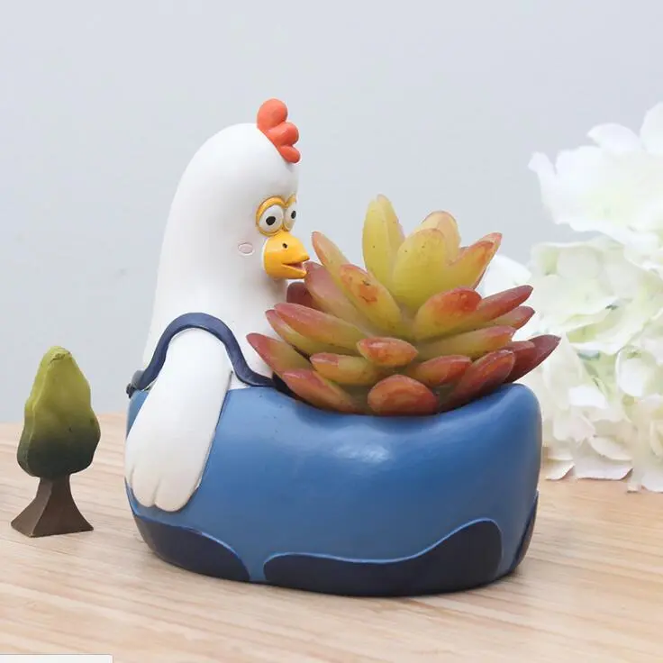 Animal Planter Pot - Chicken