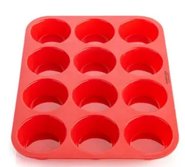 12 Cup Silicone Muffin pan &Cupcake Baking