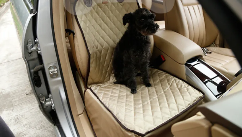 Pet Seat Thickening Pad Waterproof for Car - Apricot