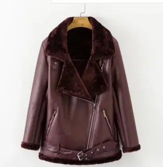 New Winter Fashion High Quality Artificial Fur Zipper Coat