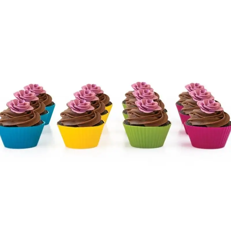 Nonstick Reusable Silicone Cupcake Liners Baking Cups