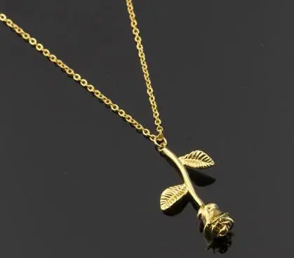 Fashion leaf necklace - Gold