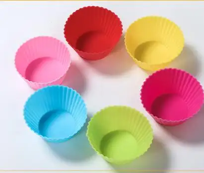 Nonstick Reusable Silicone Cupcake Liners Baking Cups