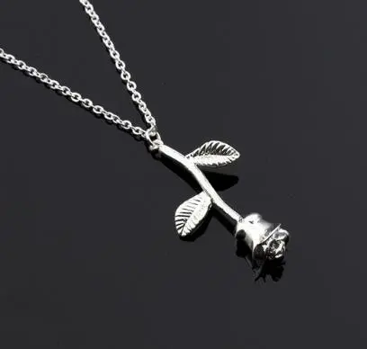 Fashion leaf necklace - Silver