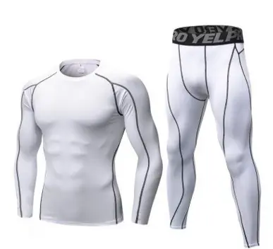 Men's Fitness Running Compression Training Suit Tights Long-sleeved Shirt