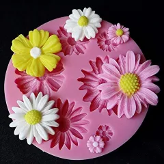DIY Lovely 3D Flower Fondant Cake Mould Silicone Mould - View 1