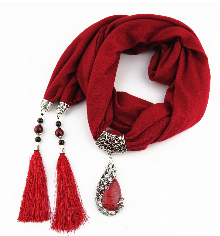Tassel Peacock Pendant  Shawl  Scarf