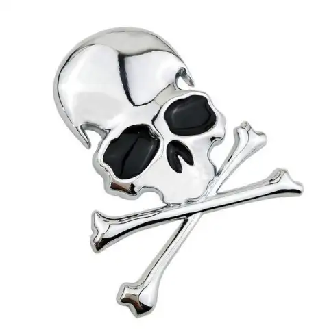 3d Metal Alloy Zinc Skull Skeleton Bones Car Truck