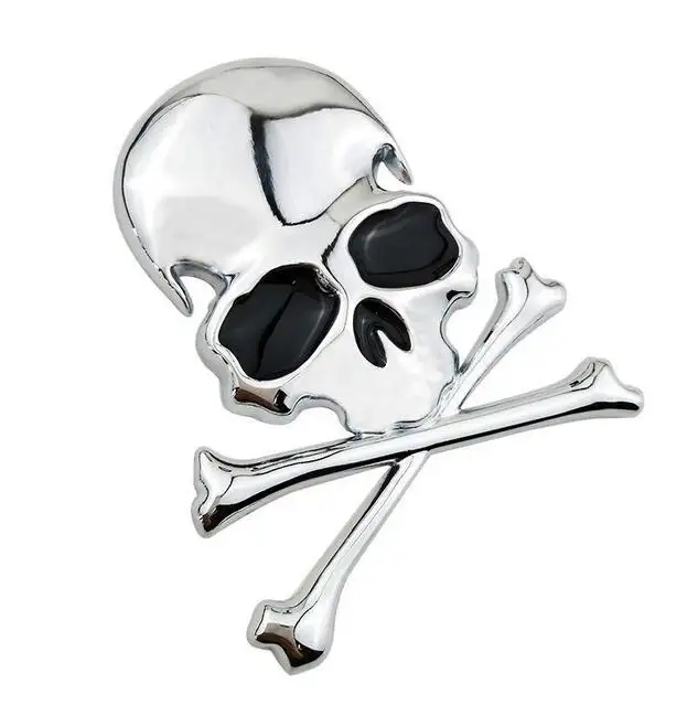 3d Metal Alloy Zinc Skull Skeleton Bones Car Truck