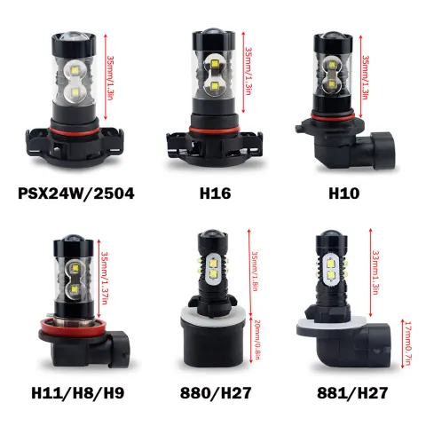 Car Styling High Power 6000K White LED Bulbs