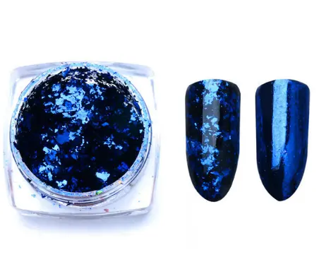 Aluminio Nail Flakes Lentejuelas Polvos De Maquillaje