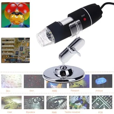 Portable Usb Digital Electronic Microscope 8 Led Magnifier 1000x