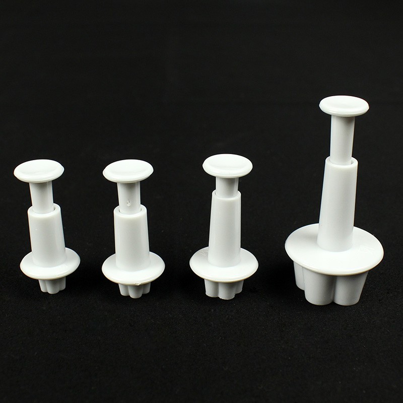 4pcs Plum Flower Plunger Cutter Sugarcraft Fondant Cake Decorating DIY Tool — foto 2