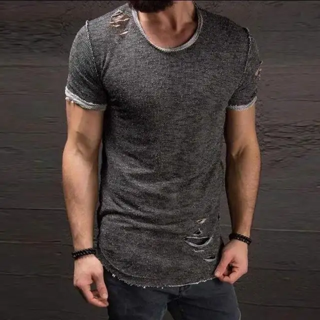 Ripped Short Sleeve T-Shirts