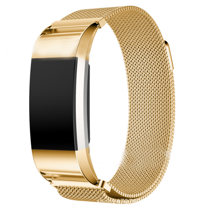 Milanese Colored Stainless Steel Fitbit Charge 2 Strap